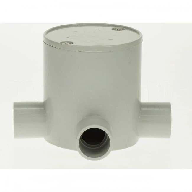 GTS 20mm 3 Way Deep Round Junction Box