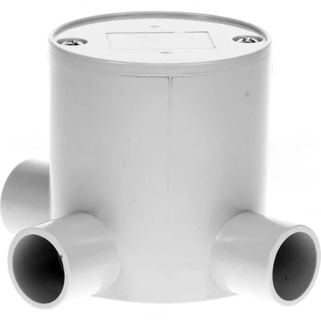 GTS 20mm 3 Way Deep Round Junction Box