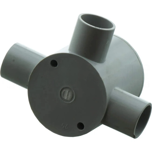 GTS 25mm 3 Way Deep Round Junction Box