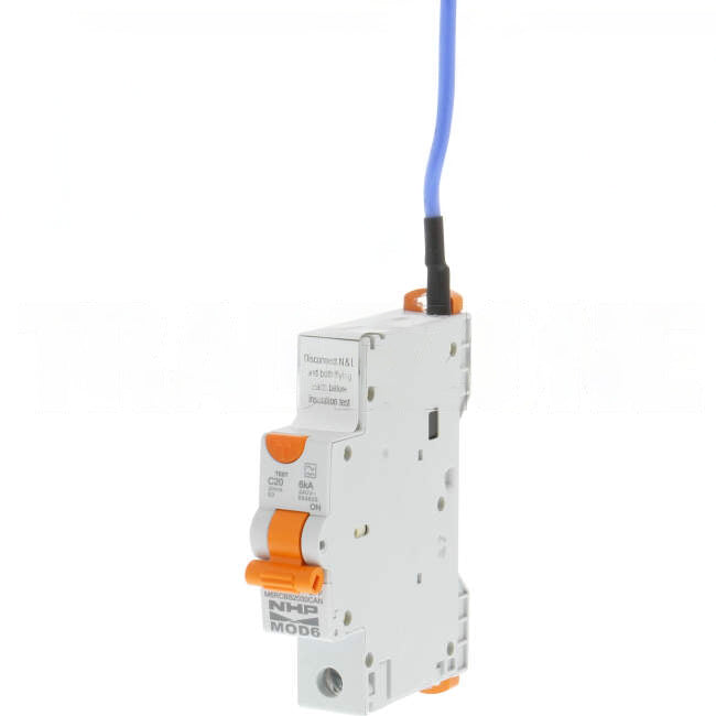 NHP 20 Amp MOD6 Miniature Circuit Breaker & Residual Current Device MCB/RCD RCBO C Curve 1 Pole 6kA 30mA ESV APPROVED