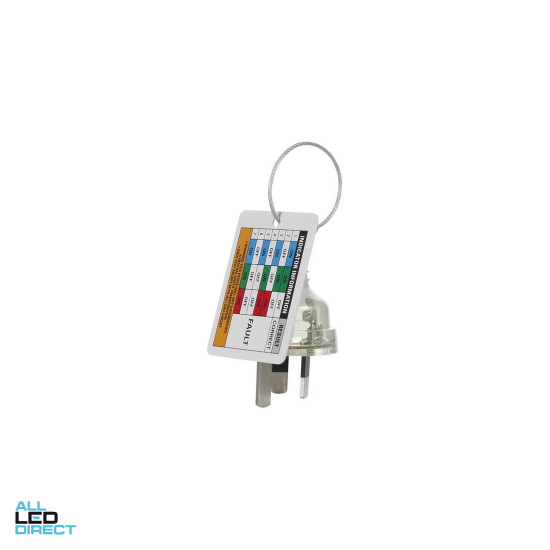 Mercator Power Outlet Tester Plug 240V ALL LED Direct