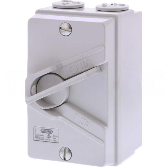 GEN3 20 Amp 1 Pole IP66 Industrial Mini Isolator