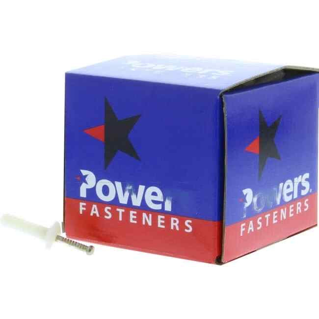 Powers 6.5mm x 25mm Nylon Anchor Mushroom Head Pack Of 100 - Default Title (MN6525PWR)