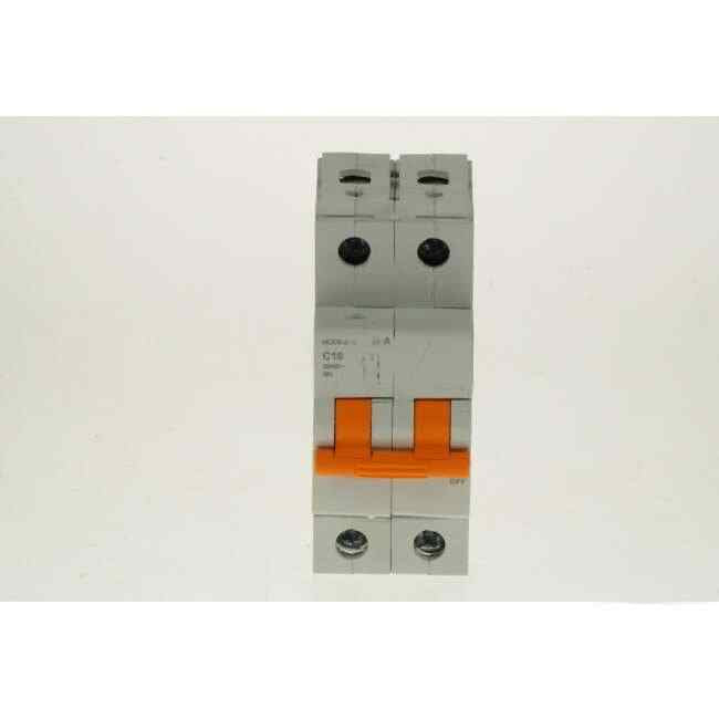NHP 10 Amp MOD6 Miniature Circuit Breaker MCB C Curve 2 Pole 6kA - Default Title (MOD6210)