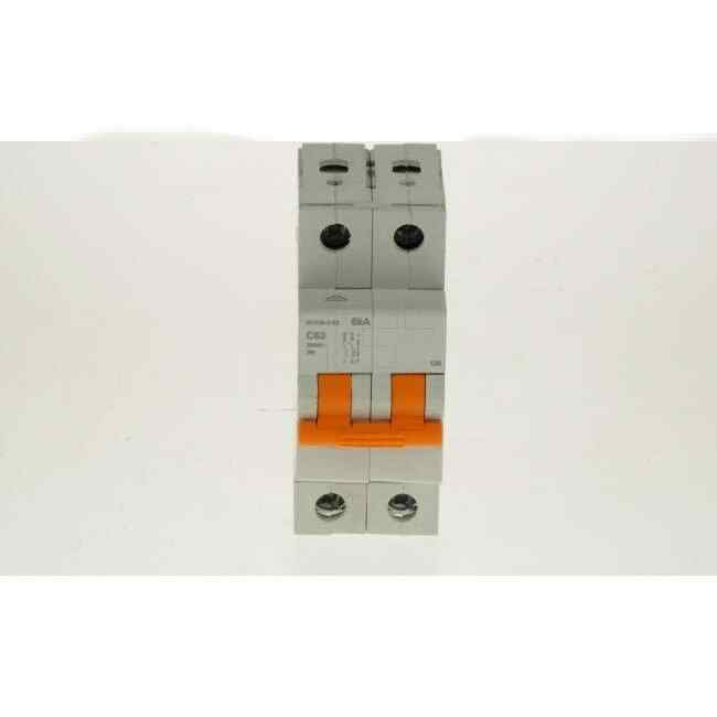 NHP 63 Amp MOD6 Miniature Circuit Breaker MCB C Curve 2 Pole 6kA - Default Title (MOD6263)