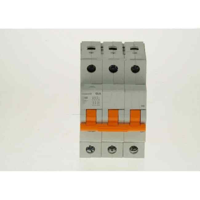 NHP 50 Amp MOD6 Miniature Circuit Breaker MCB C Curve 3 Pole 6kA - Default Title (MOD6350)