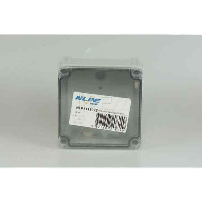 NHP N-Line 110mm W x 110mm H x 65mm D Square Adaptable Box With Clear Lid - Default Title (NLP111107T)