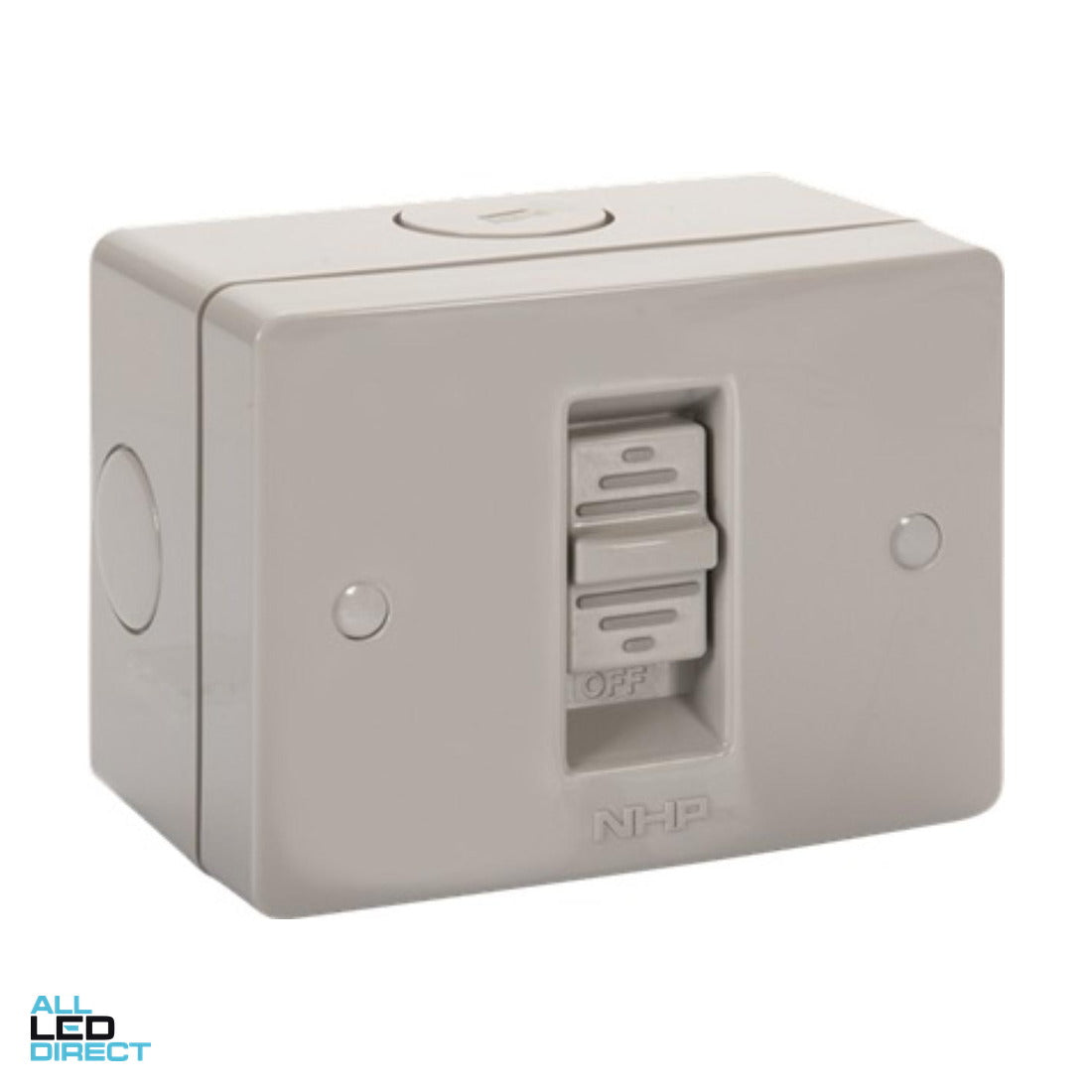 NHP 16 Amp 1 Gang N-LINE Large Weatherproof Switch Grey ALL LED Direct