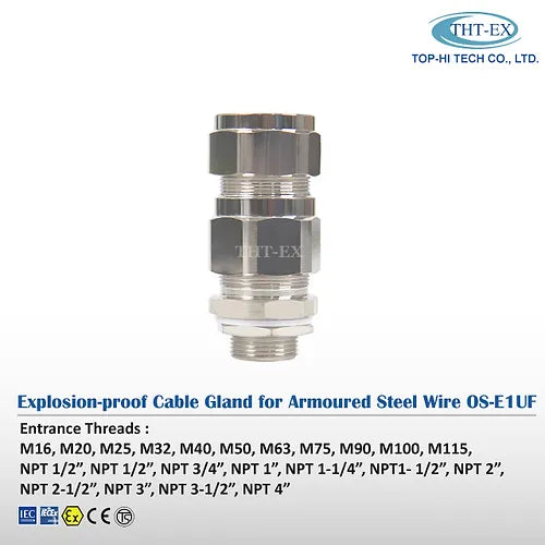 Explosion-proof Cable Gland for Armoured Steel Wire OS E1UF
