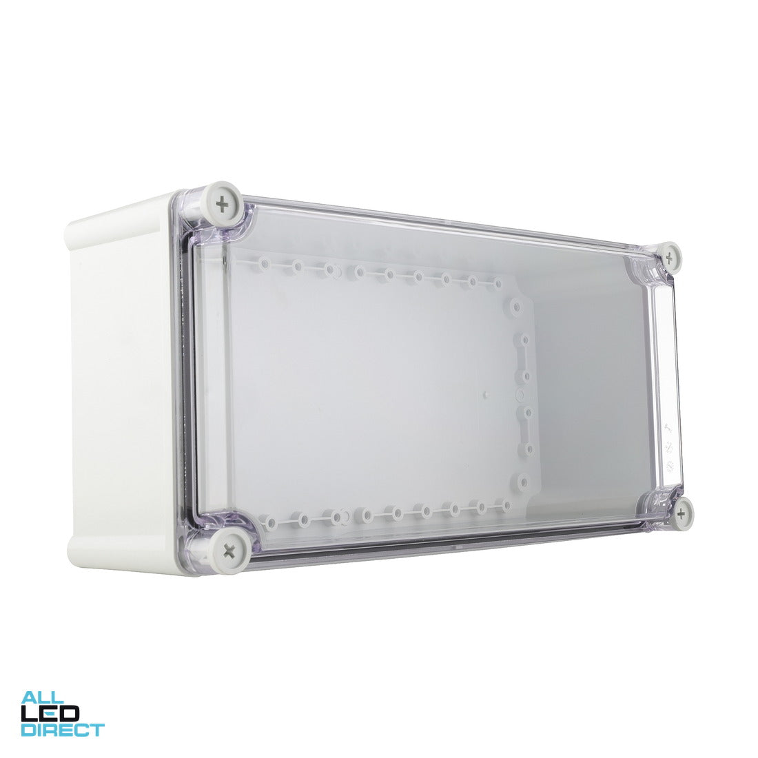 NHP 190mm H x 380mm W x 130mm D Fibox Terminal Box PC IP66 and IP67 Clear