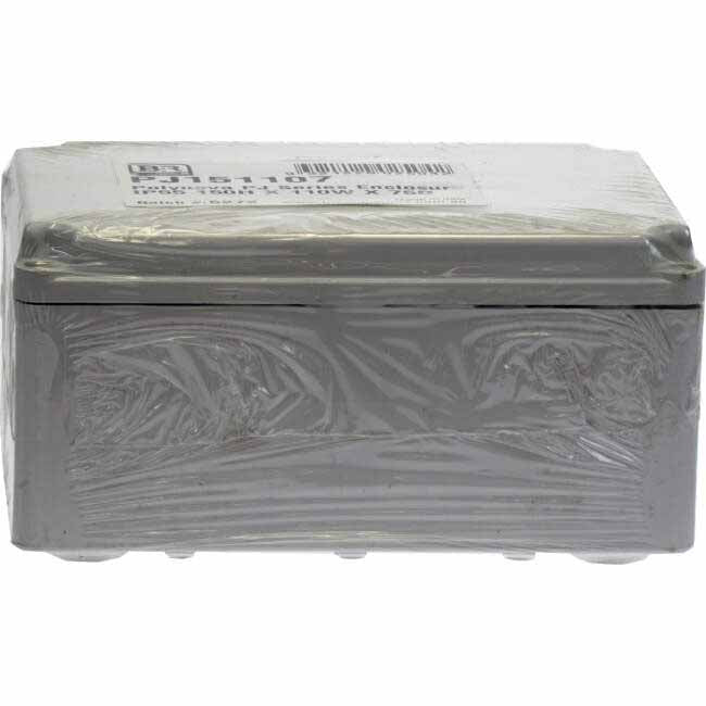 B&R POLYNOVA PJ 150mm W x 110mm H x 75mm D Rectangle Adaptable Box With Opaque Lid