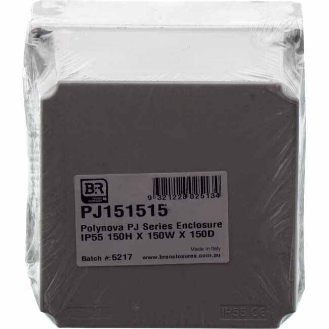 B&R POLYNOVA PJ 150mm W x 150mm H x 150mm D Square Adaptable Box With Opaque Lid