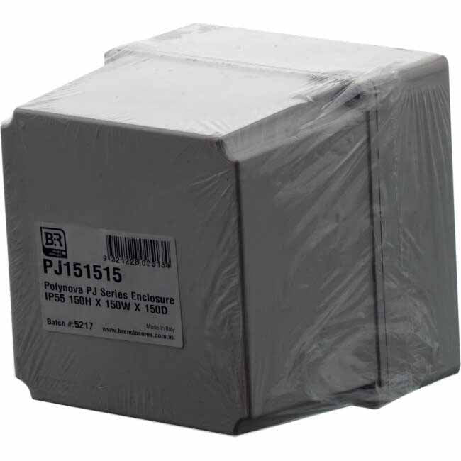 B&R POLYNOVA PJ 150mm W x 150mm H x 150mm D Square Adaptable Box With Opaque Lid