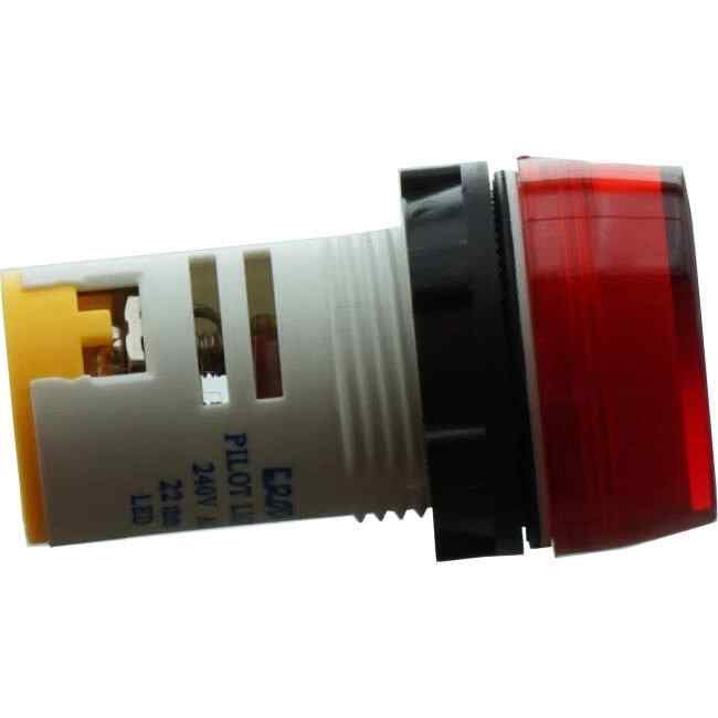 Dore 22mm LED Pilot Light Red 240V AC - Default Title (PL22R240LED)