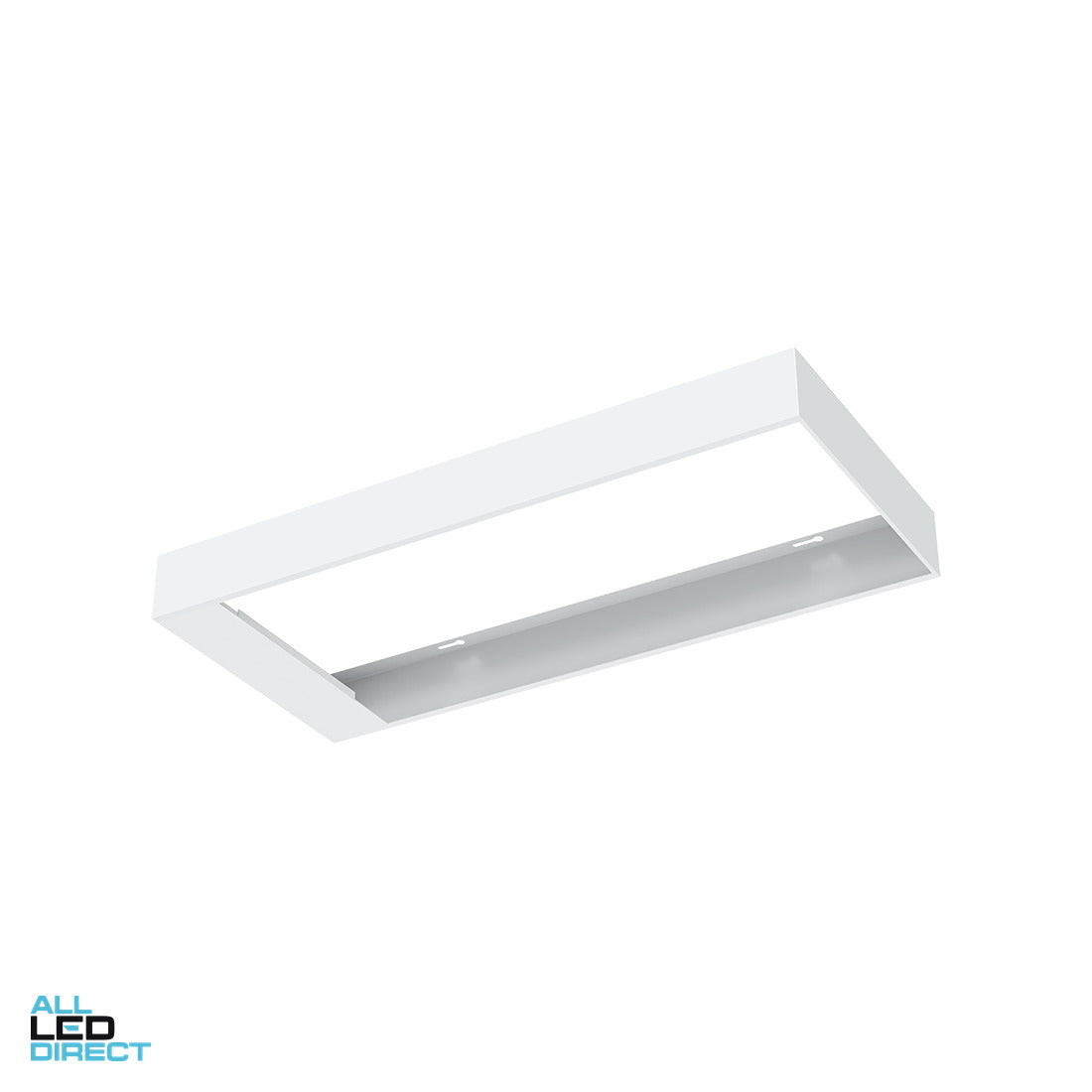 Haneco 1230 mm x 330 mm x 41 mm Plaster Recess One Piece Frame for 300 mm x 1200 mm Panel ALL LED Direct