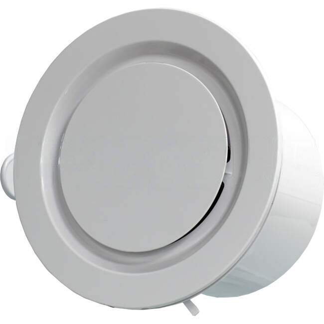 Ventair 250mm AIRBUS 250 Premium Quality Side Ducted Exhaust Fan - Extra Low Profile - With Fascia White