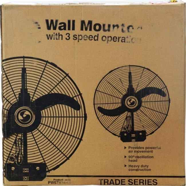 Fantech 690mm Wall Mounted 3 Speed Commercial Fan Silver - Default Title (PWET63403SP)
