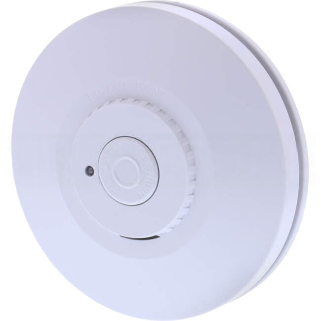 Red Smoke Alarms Surface Mounted Wireless Photoelectric Smoke Alarm with 10 Year Lithium Battery Back Up-Interconnect