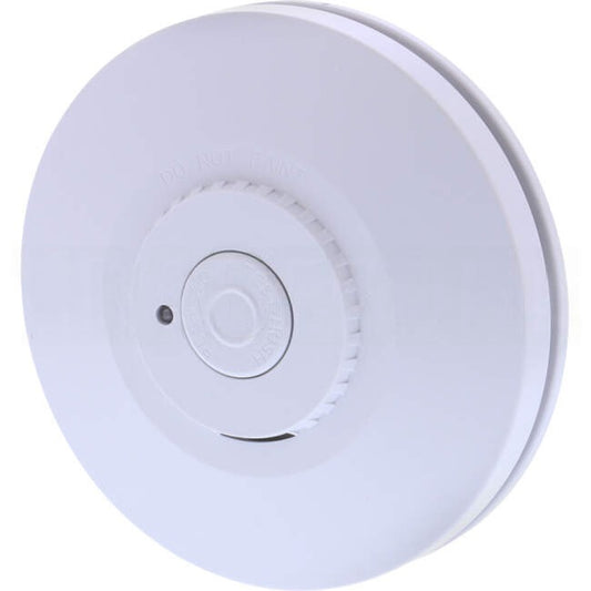 Red Smoke Alarms Surface Mounted Wireless Photoelectric Smoke Alarm with 10 Year Lithium Battery Back Up-Interconnect
