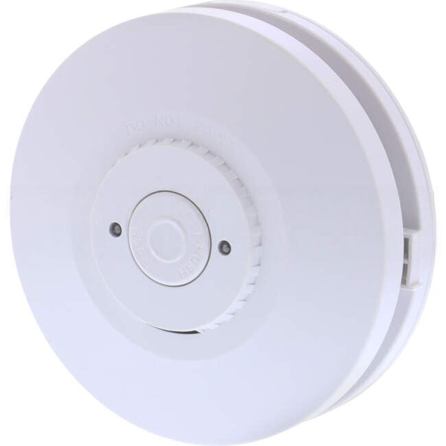 Red Smoke Alarms 240 Volt Surface Mounted Photoelectric Wired Interconnect Smoke Alarm With 9 Volt Battery Backup
