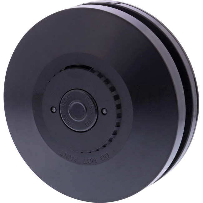 Red Smoke Alarms 240 Volt BLACK-Photoelectric Wired Interconnect With 9 Volt Battery Backup BLACK