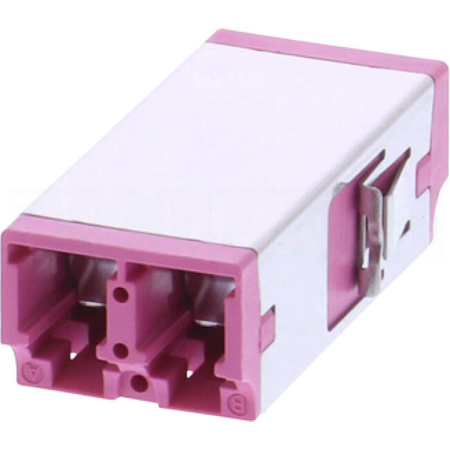 Reichle & De Massari LC-Duplex Through Adapter Violet
