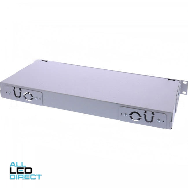 Reichle & De-Massari 12 Core LC MM OM4 Loaded Fixed Enclosure Black face panel