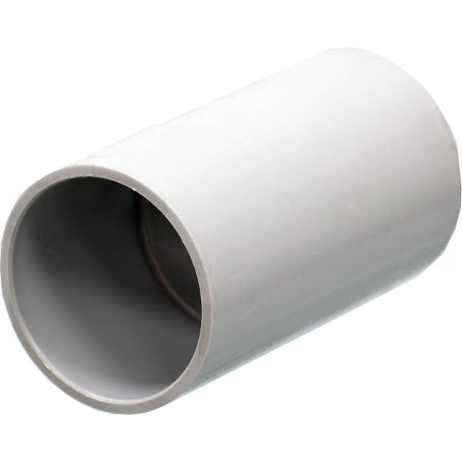 GTS 50mm Medium Duty Plain to Plain Conduit Coupling Grey