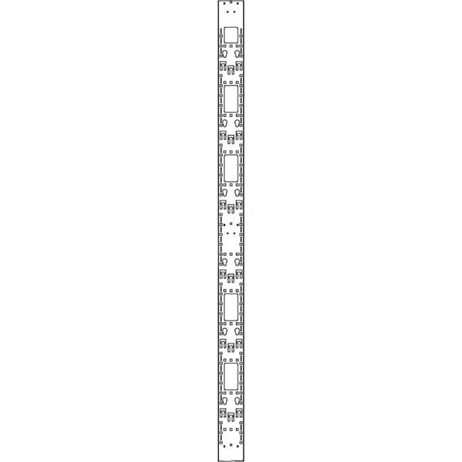SharkRack Universal 120mm Multifunction PDU & Cable Tray 18U