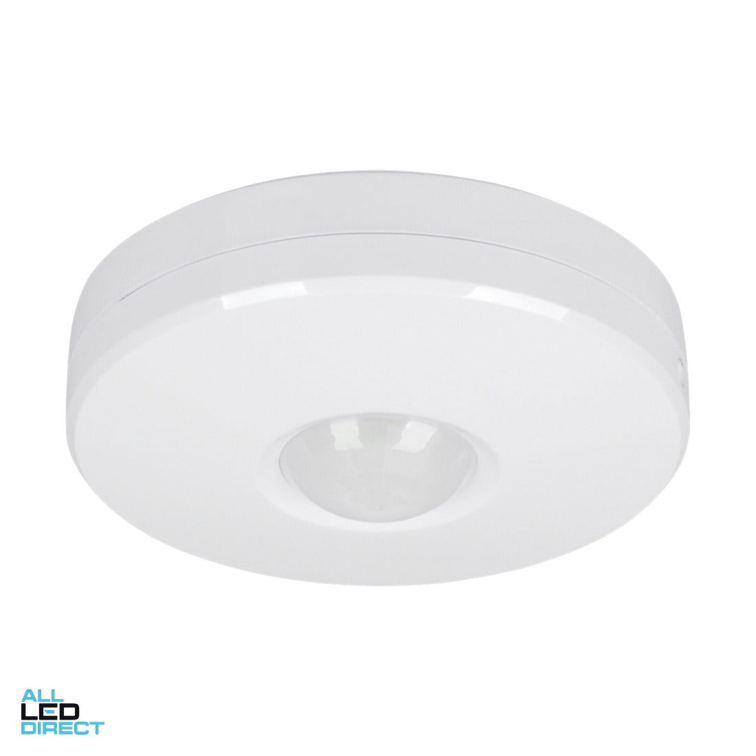 SAL 360 Degree Surface Mounted Ceiling PIR Movement Sensor With 6 Metre Detection Radius White ALL LED Direct