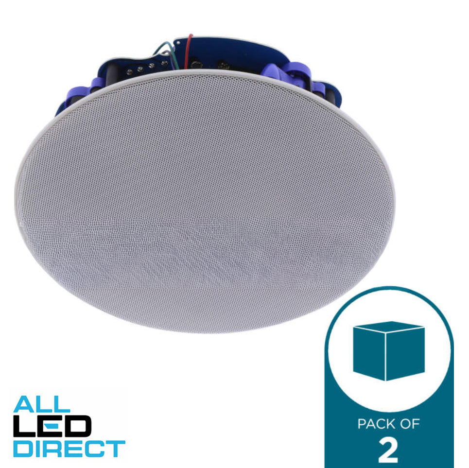 aDigitaLife 6.5" 2 Way Glass Fibre Woven In-Ceiling Recessed Speakers