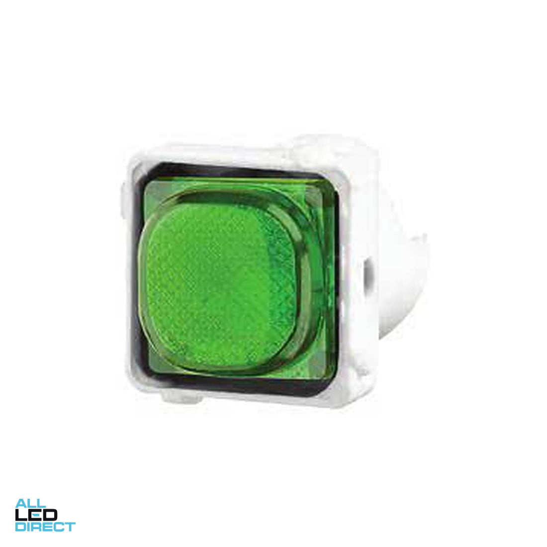 Tesla Neon Indicator Mech Green 24 Volt ALL LED Direct