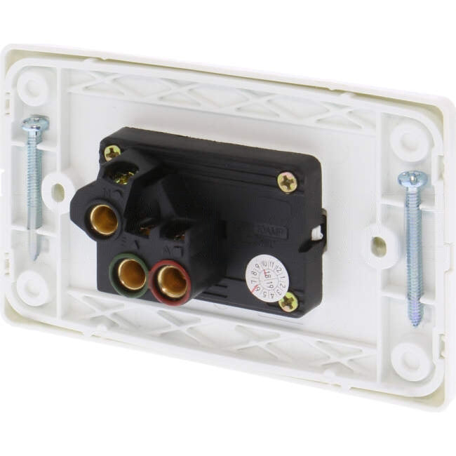 Tesla 10 Amp Single Slimline Internal Powerpoint White