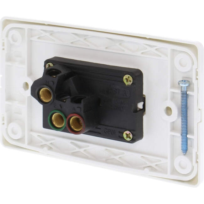 Tesla 15 Amp Single Slimline Internal Powerpoint White