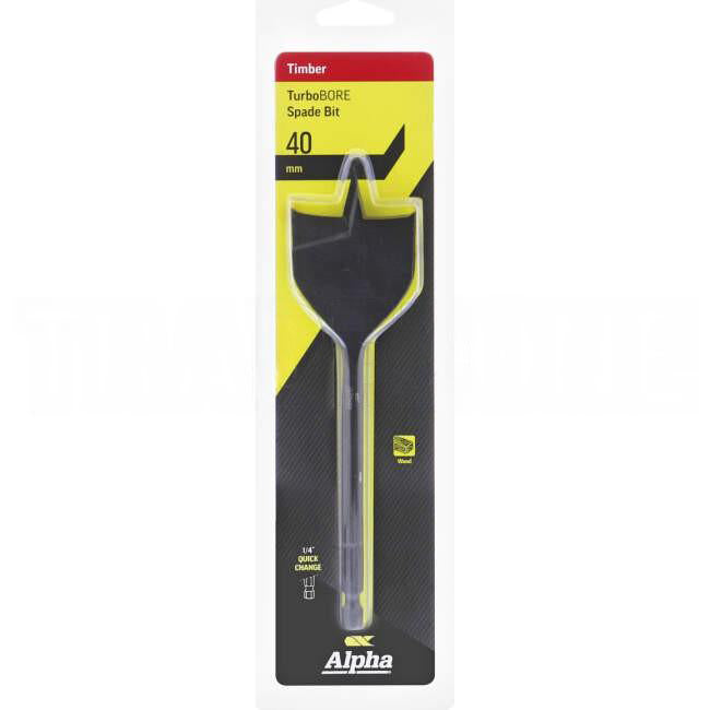 Sheffield 40mm Alpha Spade Bit - TurboBORE