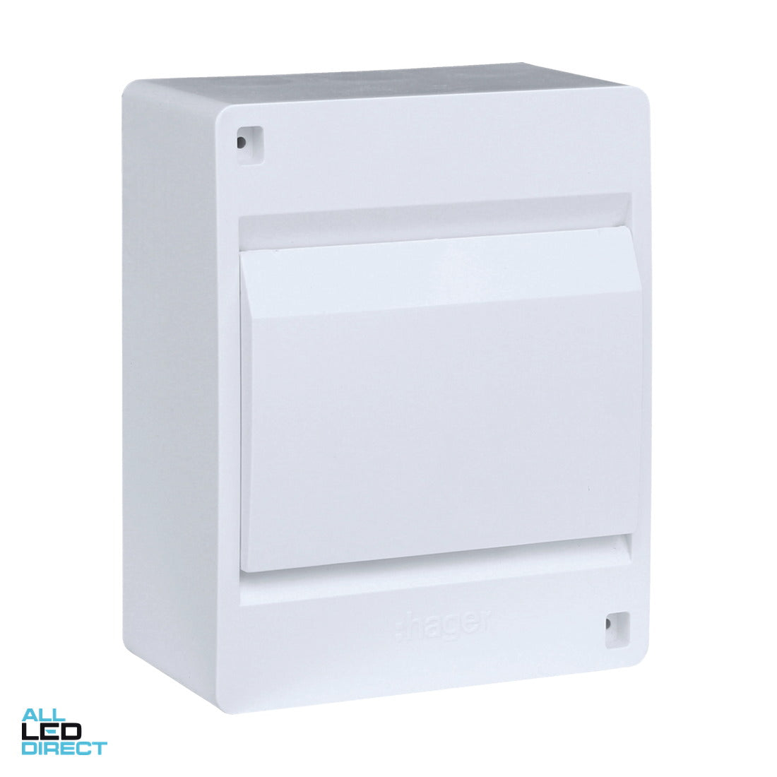 Hager 6 Pole Surface Mounted Switchboard Plain Door ALL LED Direct
