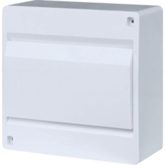 Hager 1 Row of 8 Pole Surface Mounted Switchboard Plain Door