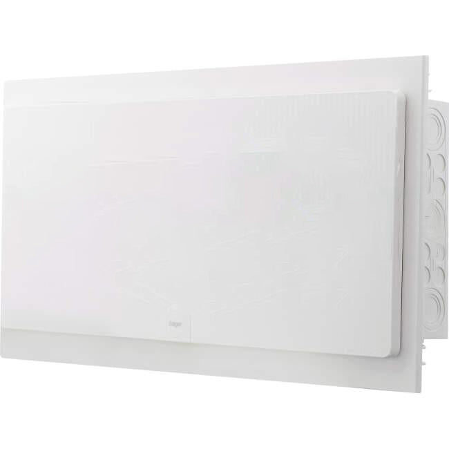 Hager 72 pole (4 Rows Of 18 Pole) Plastic Flush Mount Switchboard Plain Door