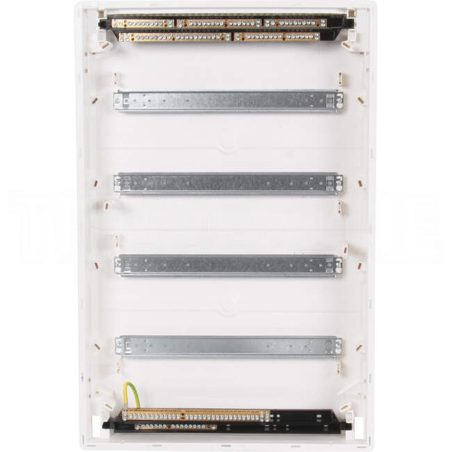 Hager 72 Pole (4 Rows Of 18 Pole) Plastic Flush Mount Switchboard Transparent Door