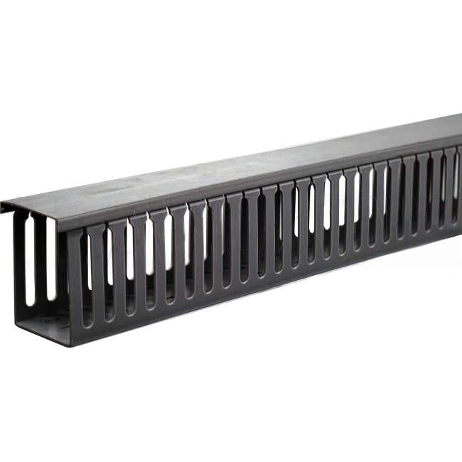 Wattmaster 70mm x 100mm x 2 Metre Rigid Open Slotted Cable Duct Grey