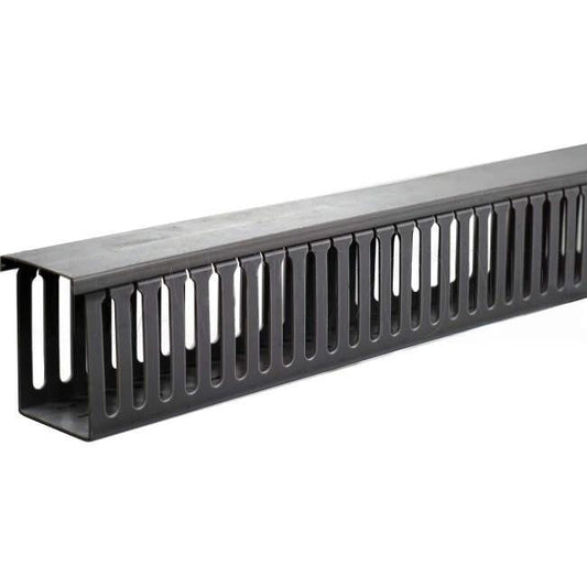 Wattmaster 70mm x 100mm x 2 Metre Rigid Open Slotted Cable Duct Grey