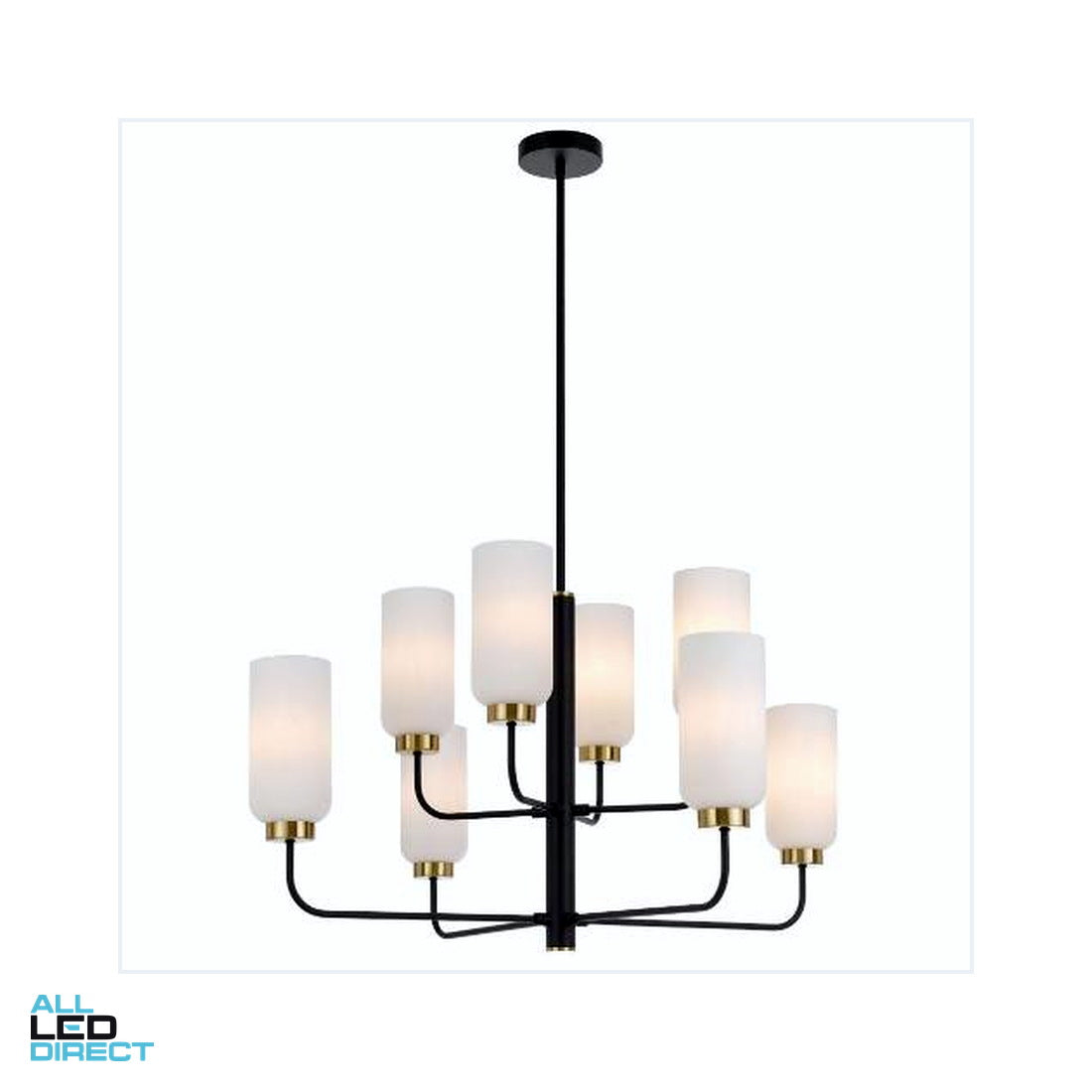 Chandelier 8-up 8x25W Brights ALL LED Direct