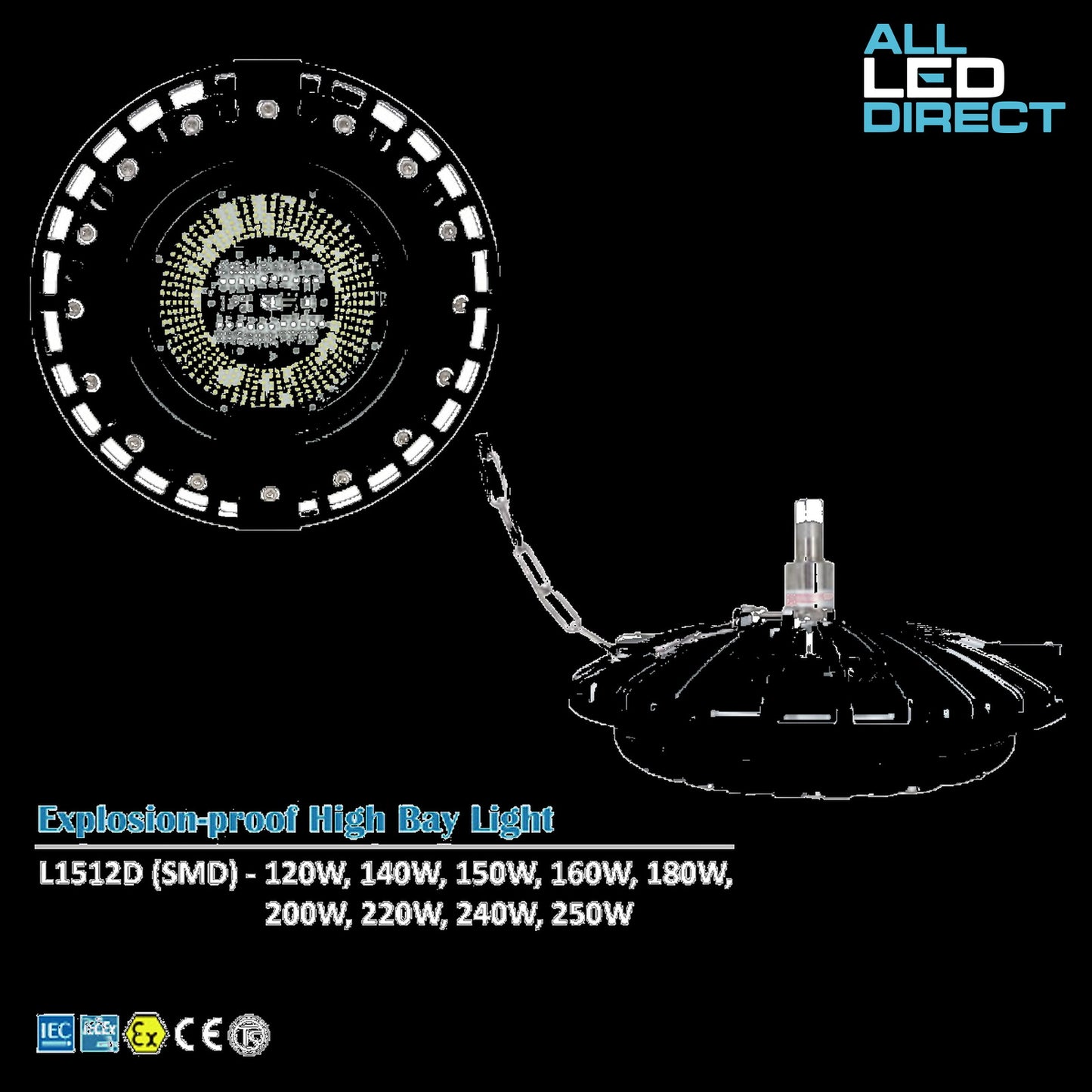 Universal Explosion-proof High Bay Light L1512D SMD