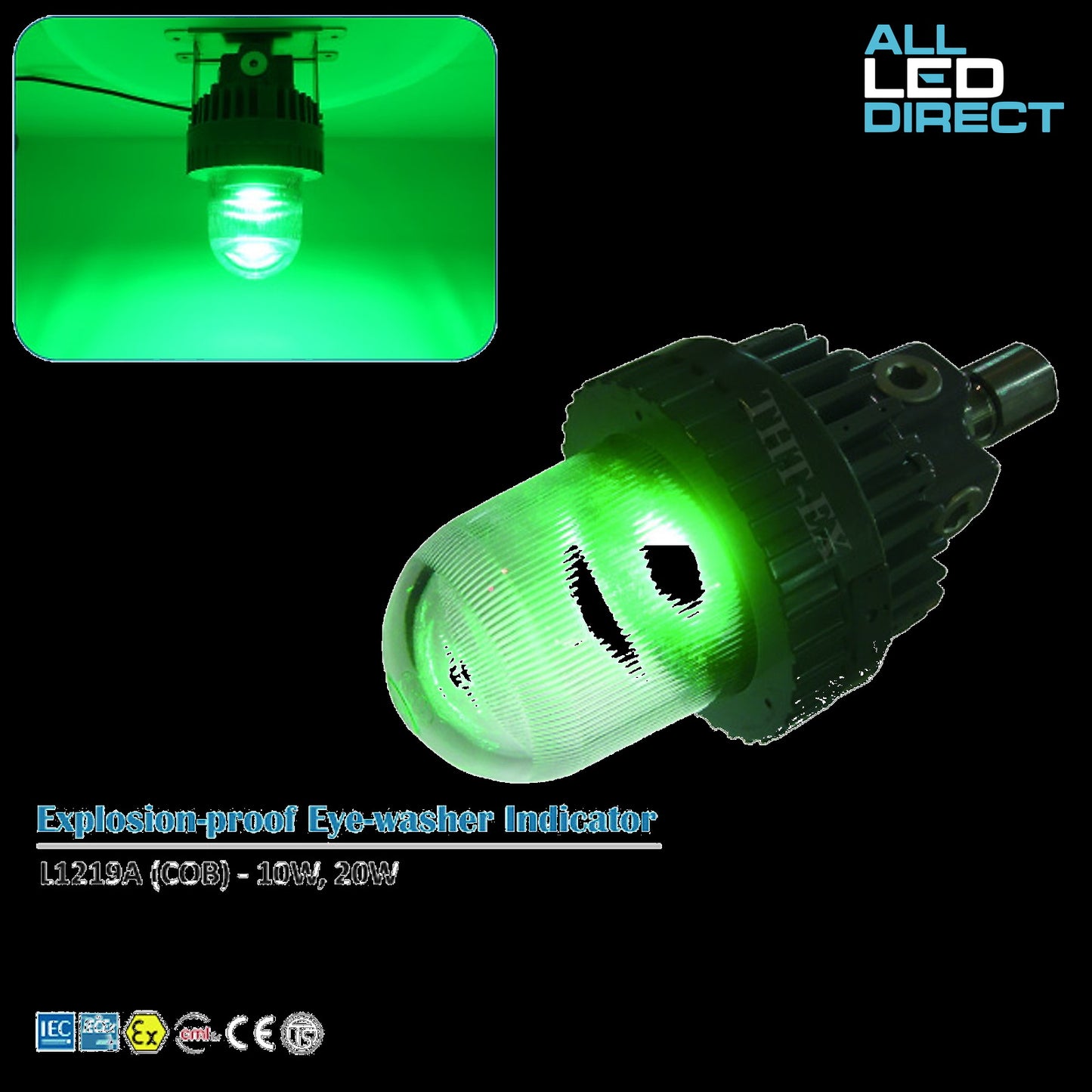 Universal Explosion-proof LED Lighting L1219A COB Green