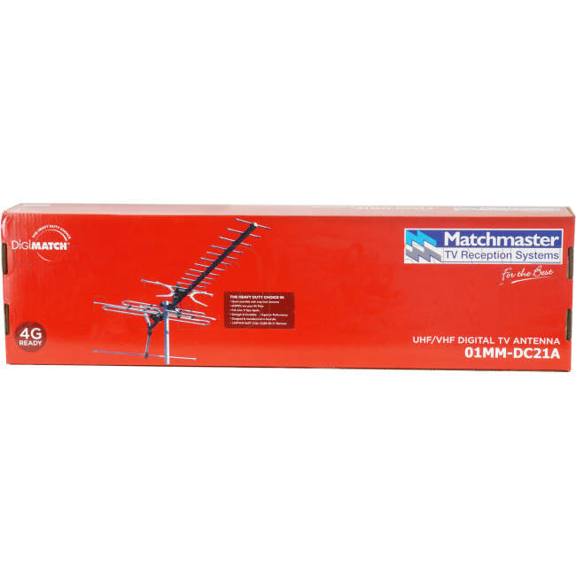 Matchmaster Exterior Digimatch Antenna With VHF and UHF Channels 6-12 & 28-40 (Antenna Only Bracket Sold Separately)