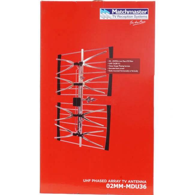 Matchmaster Exterior Antenna With UHF Channels 21-69 X-Type Phased Array L30