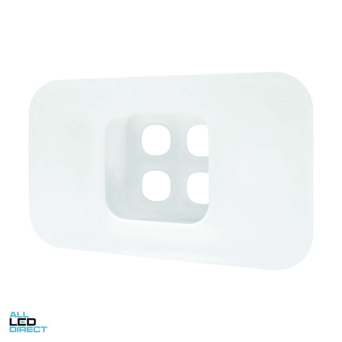 Matchmaster DIGIPORT Recessed 4 Port Wall Plate White ALL LED Direct
