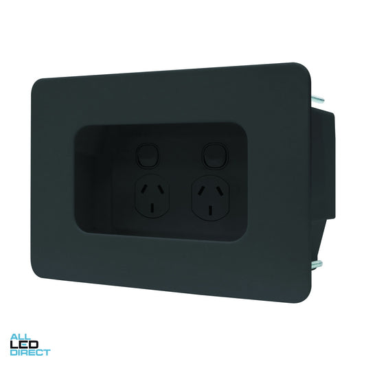 Matchmaster Recessed Single Wall Point Black ALL LED Direct