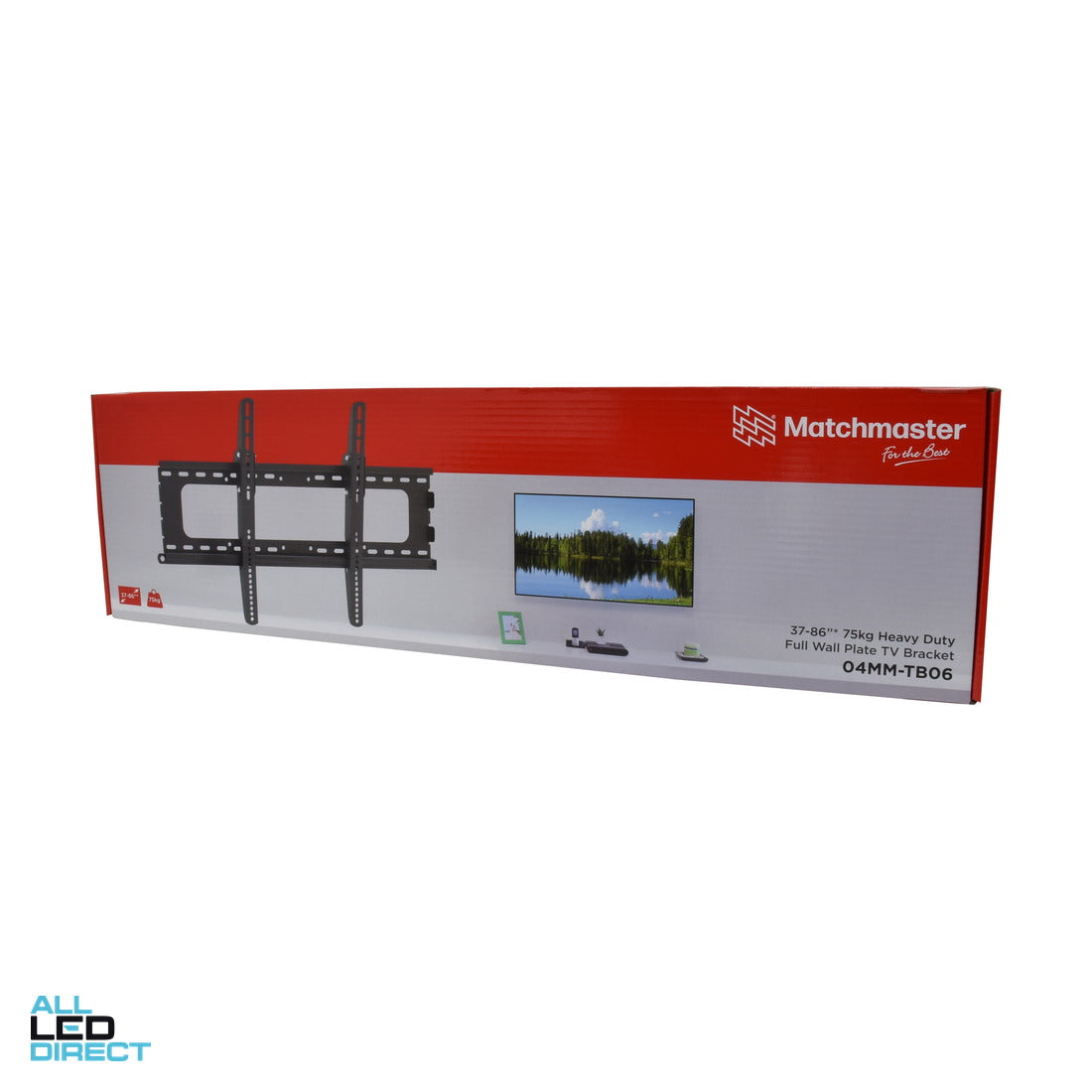Matchmaster TV Flush and Tilt Mount Bracket 37-70' Full Wall Plate ALL LED Direct