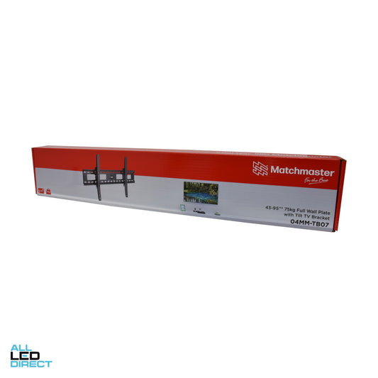 Matchmaster TV Tilt Mount Bracket 43-90' Full Wall Plate ALL LED Direct
